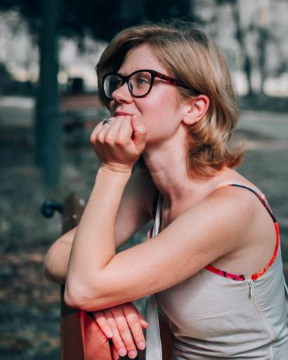 Anna, először a kamera előtt képe